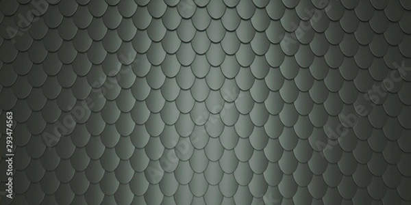 Obraz Fish / Snake Scale Pattern Texture - Illustration /3d Rendering