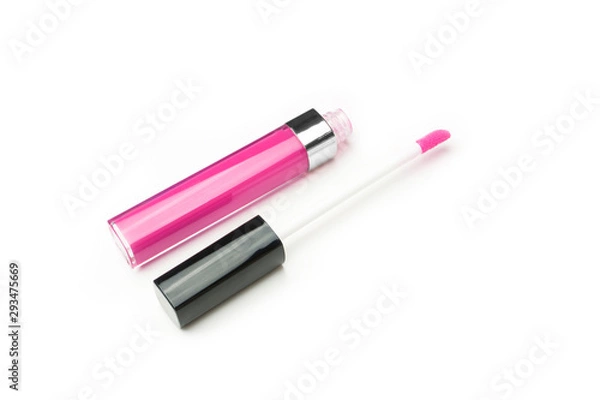 Obraz lipgloss on white background 