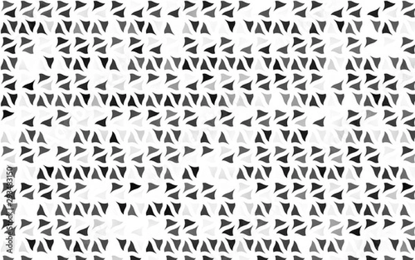 Fototapeta Light Silver, Gray vector texture in triangular style. Glitter abstract illustration with triangular shapes. Pattern for busines ad, booklets, leaflets