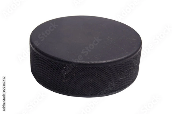 Obraz isolated hockey puck