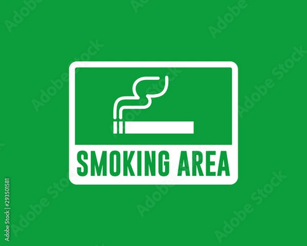 Obraz Smoking area sign icon