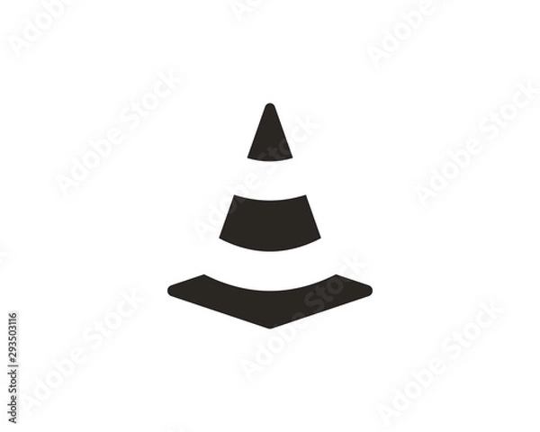 Obraz Traffic cone icon symbol vector