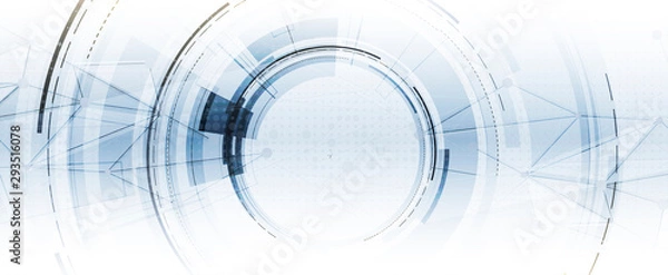 Fototapeta Technology data background, idea of global business solution