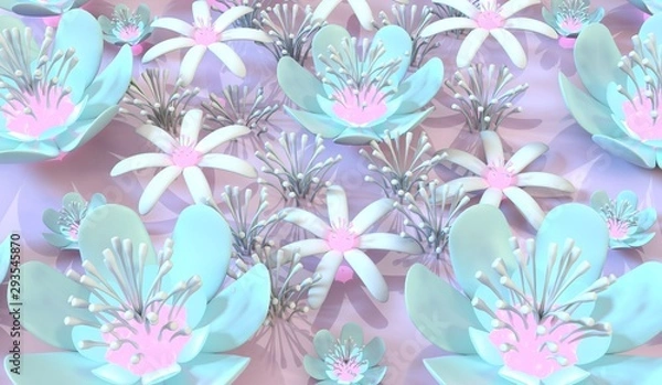 Obraz colorful 3d flower