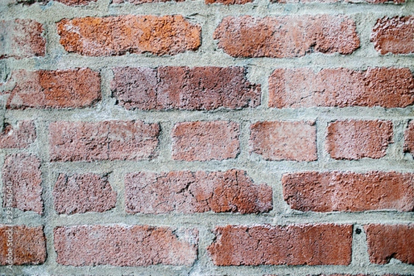 Obraz Red brick wall background