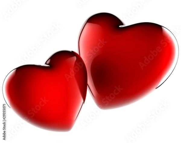 Fototapeta couple de coeurs