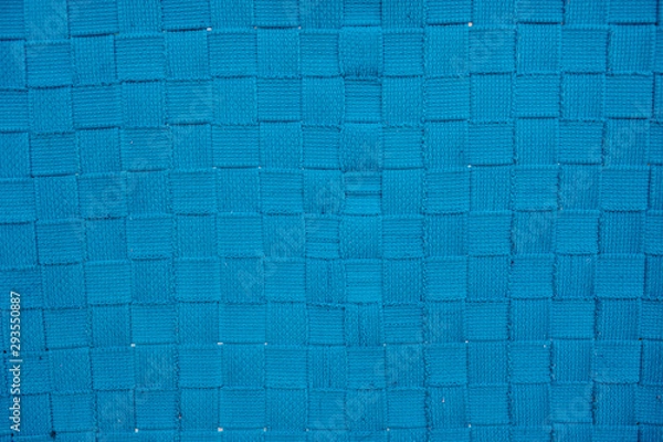 Obraz Blue checkered fabric texture
