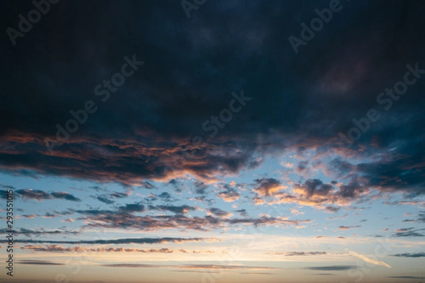 Obraz Cloudy sky at sunset