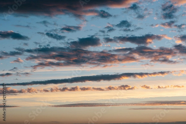 Obraz Cloudy sky at sunset