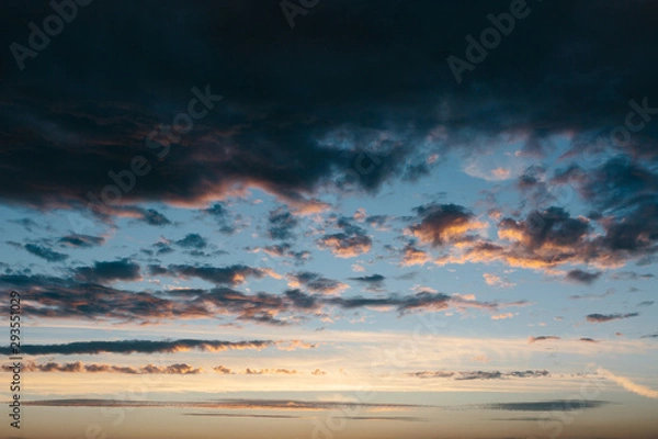 Obraz Cloudy sky at sunset