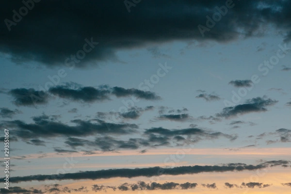 Obraz Cloudy sky at sunset