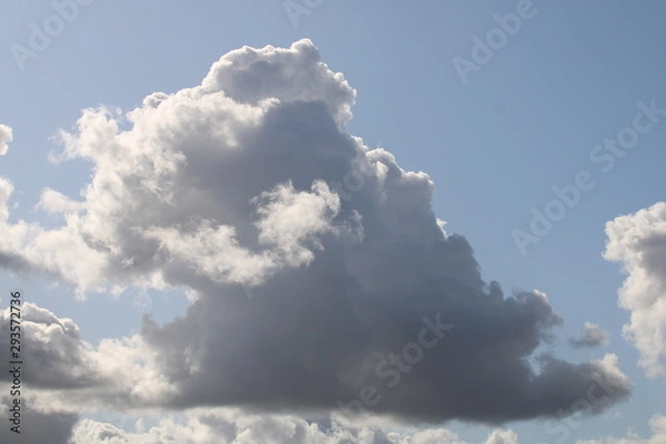 Obraz clouds with dark bottom in the sky