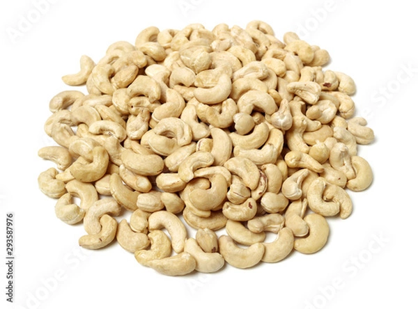 Fototapeta Cashew on a white background 