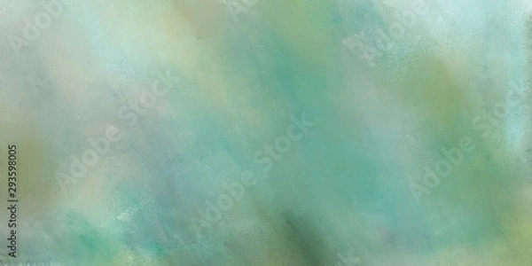 Fototapeta abstract diffuse texture painting with dark sea green, powder blue and dim gray color and space for text. can be used for wallpaper, cover design, poster, advertising