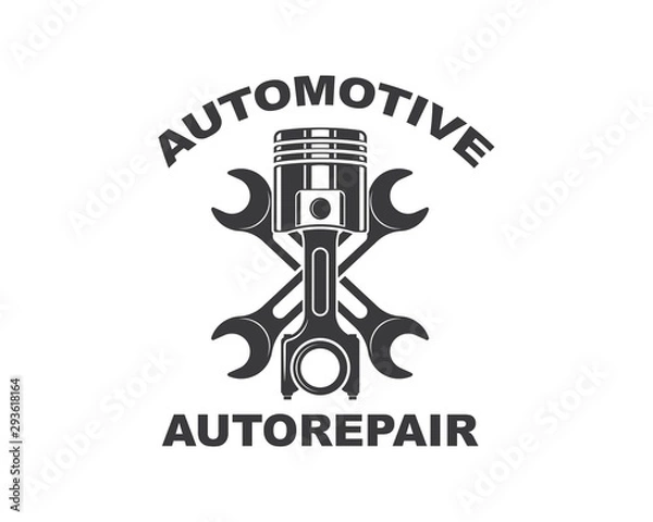 Obraz piston vector icon illustration design