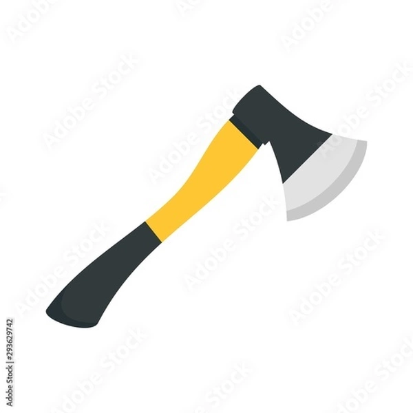 Obraz Axe tool icon. Flat illustration of axe tool vector icon for web design