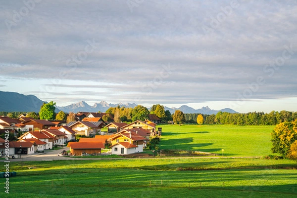 Obraz Typical bavarian village