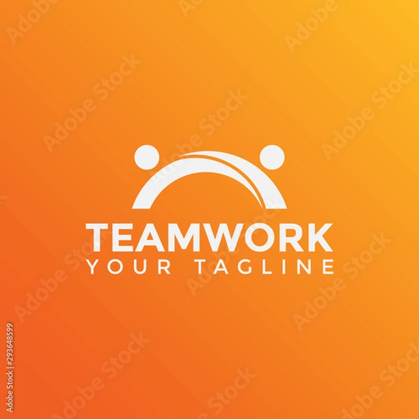Obraz Teamwork Logo Design Template