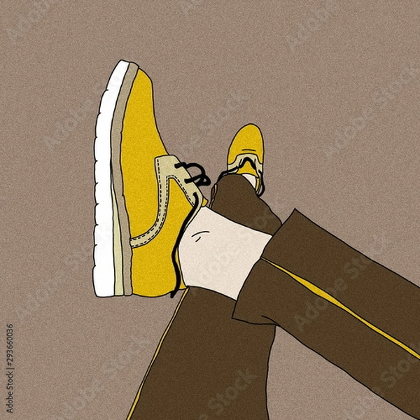 Obraz Scarpe illustrazioni