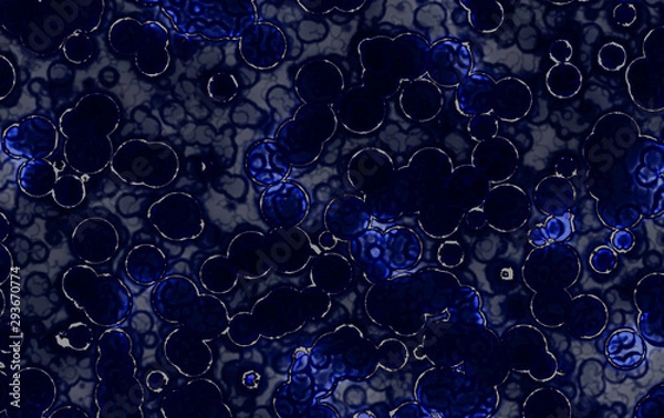 Fototapeta colored decorative abstract bacteria cells 