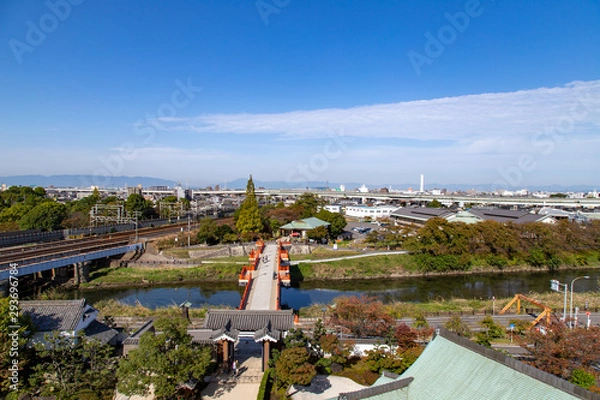 Obraz 清洲城から見た清須の街並み