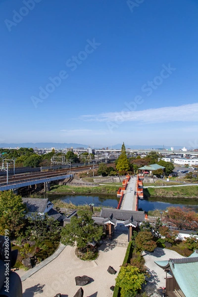 Obraz 清洲城から見た清須の街並み