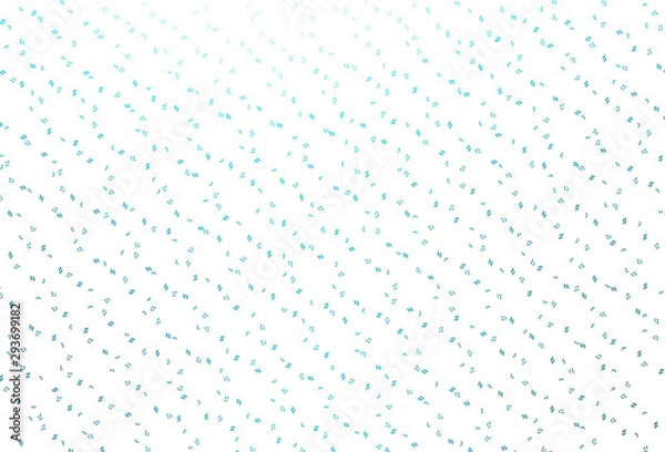 Fototapeta Light BLUE vector pattern with music elements.
