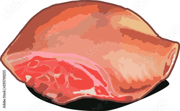 Fototapeta  pork shoulder for roast and barbecue