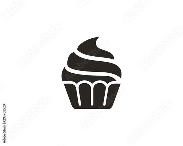 Obraz Cupcake icon symbol vector