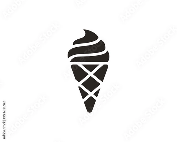Obraz Ice cream icon symbol vector