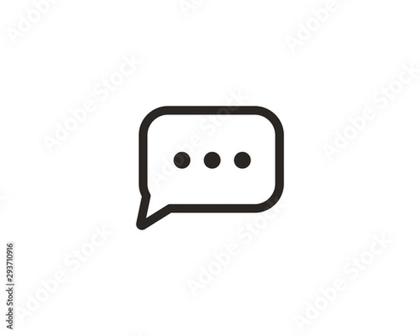 Obraz Chat icon symbol vector