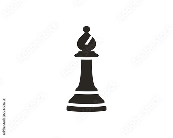 Obraz Chess bishop icon symbol vector