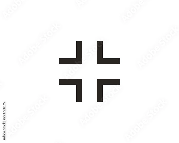 Fototapeta Minimize screen icon symbol vector