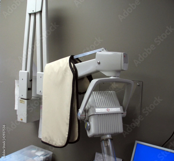 Obraz dental xray machine and protective apron