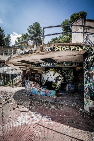 Obraz Abandoned and destroyed place