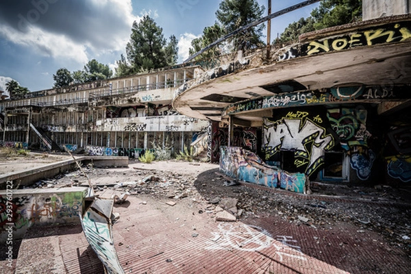 Obraz Abandoned and destroyed place