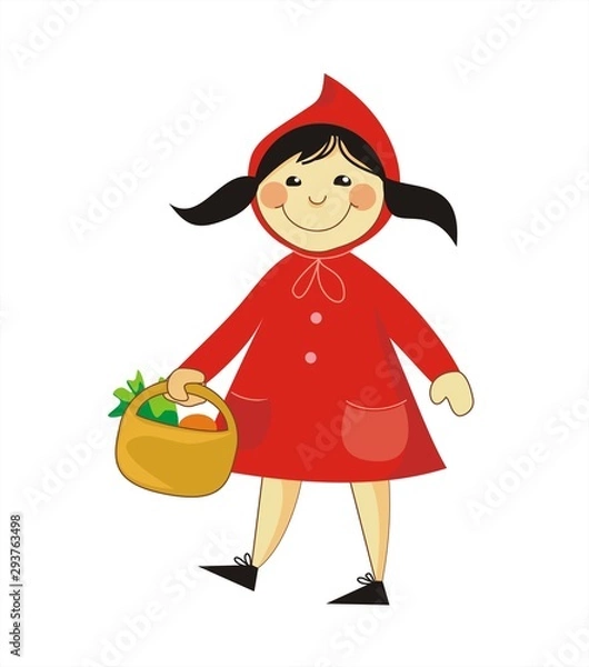 Obraz czerwony kapturek