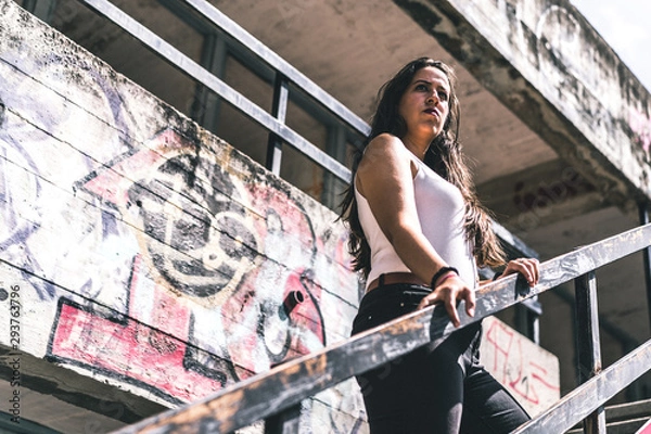 Obraz Abandoned stairs portrait