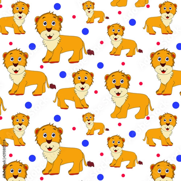 Obraz seamless pattern with cats