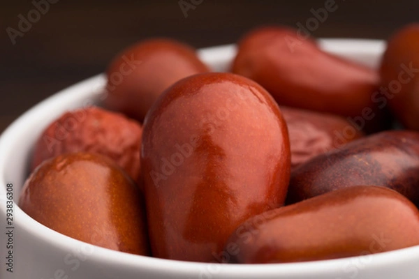 Obraz Healthy, sweet and delicious dates in close up