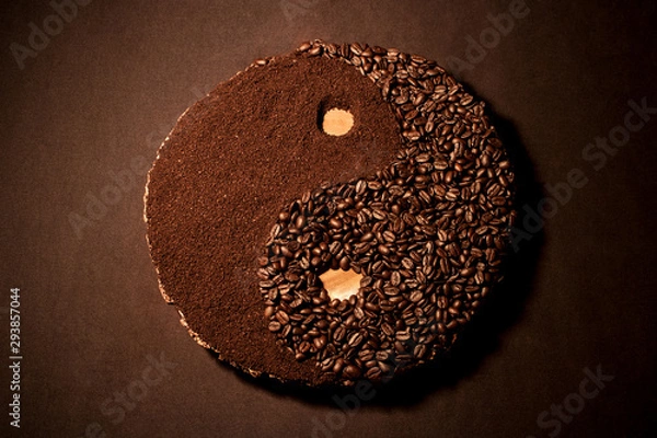Obraz Yin and yang  Coffee