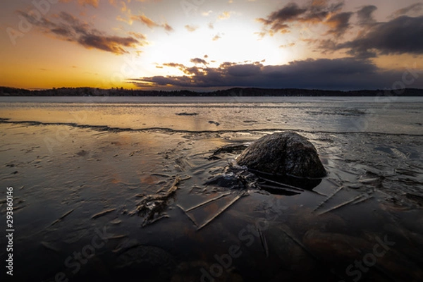 Obraz Early Spring Lake Ice