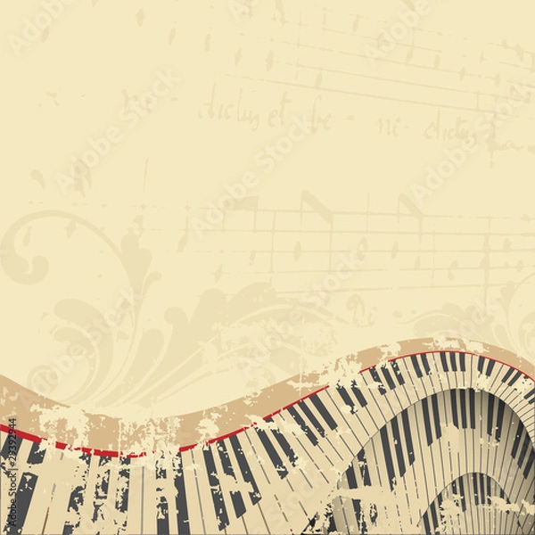 Obraz grunge musical background