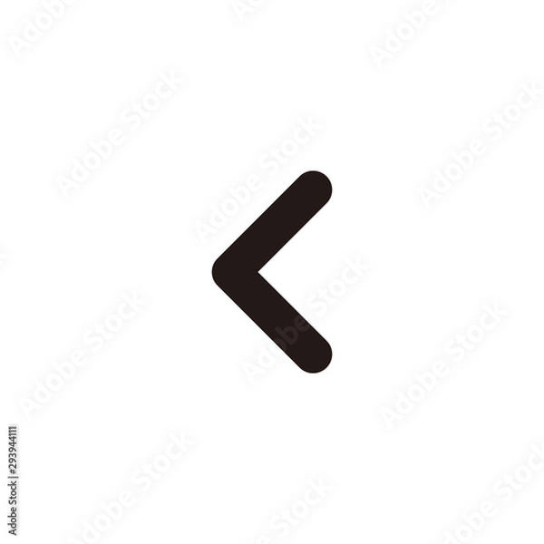 Obraz Back arrow icon symbol vector