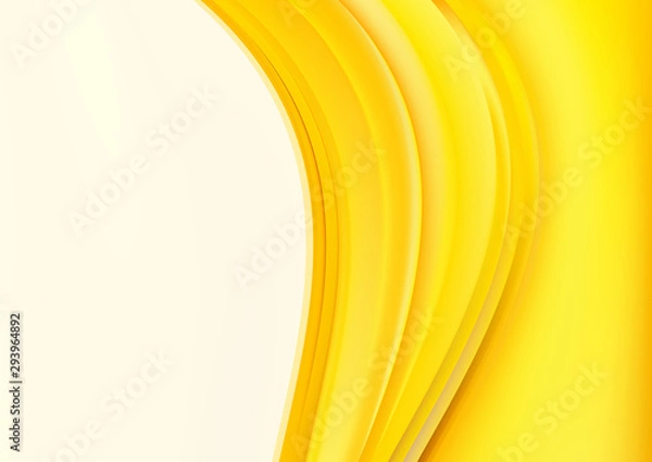 Fototapeta Yellow abstract creative background design