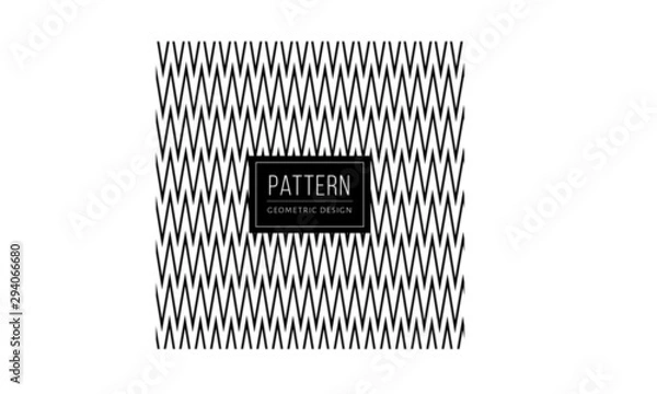 Obraz geometric black zigzag pattern vector