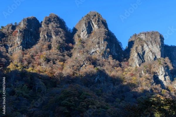 Obraz 晩秋の妙義山