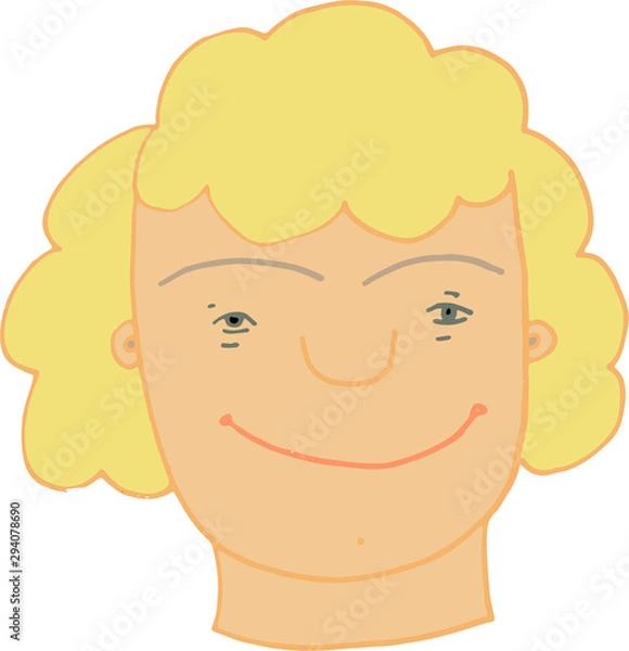 Obraz 21 march - World Down Syndrome Day. Cartoon girl holding paper with written text of 21 march. Down Syndrome Awareness illustration