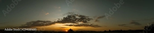 Obraz Sunset and clouds