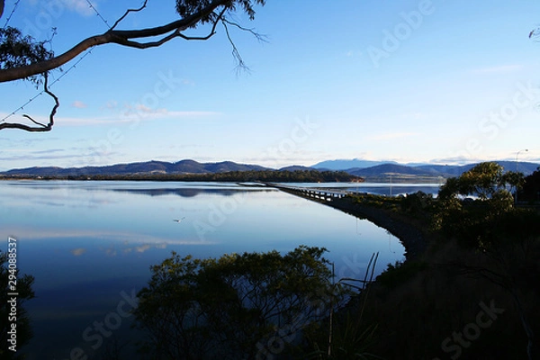 Fototapeta Refections in the dusk at Midway Point. Tasmania.